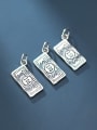 thumb 925 Sterling Silver Money Rectangle Charm 2