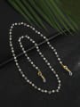 thumb Brass Synthetic Crystal Imitation Pearl Minimalist Sunglass Chains 3