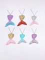 thumb Stainless steel Resin   Cute Wind Fish Tail Peendant Necklace 0