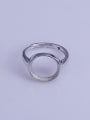 thumb 925 Sterling Silver 18K White Gold Plated Round Ring Setting Stone size: 12*12mm 0