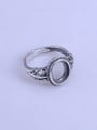 thumb 925 Sterling Silver Geometric Ring Setting Stone size: 8*10 10*12mm 2