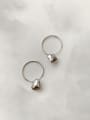 thumb 925 Sterling Silver Heart Minimalist Drop Earring 0