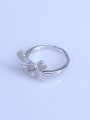 thumb 925 Sterling Silver 18K White Gold Plated Ball Ring Setting Stone diameter: 7mm 1