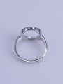 thumb 925 Sterling Silver 18K White Gold Plated Round Ring Setting Stone size: 12*12mm 2