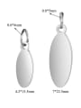thumb Stainless steel Oval Charm 1