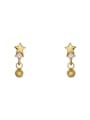thumb 925 Sterling Silver Cubic Zirconia Star Trend Drop Earring 0