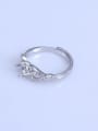 thumb 925 Sterling Silver 18K White Gold Plated Ball Ring Setting Stone diameter: 6mm 1
