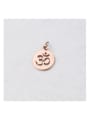 thumb Stainless steel hollow OM yoga belt hanging ring small pendant 0
