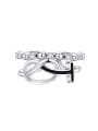 thumb 925 Sterling Silver Cubic Zirconia Heart Minimalist Stackable Ring 0