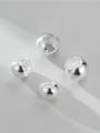thumb 925 Sterling Silver Minimalist  Smooth Round Ball Stud Earring 0