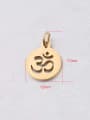 thumb Stainless steel hollow OM yoga belt hanging ring small pendant 2