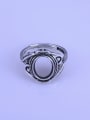 thumb 925 Sterling Silver Oval Ring Setting Stone size: 8*10mm 0