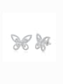 thumb 925 Sterling Silver Cubic Zirconia Butterfly Luxury Hook Earring 2