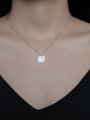 thumb 925 Sterling Silver Round Minimalist Necklace 1