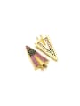 thumb Brass Micro Inlay Triangle Personality Accessory 0