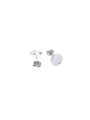 thumb Stainless steel Round Minimalist Stud Earring 0