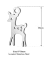 thumb Stainless steel Deer Charm Height : 8 mm , Width: 15.5 mm 1
