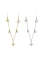 thumb 925 Sterling Silver Cubic Zirconia Star Dainty Necklace 0