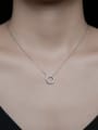 thumb 925 Sterling Silver Hexagon Minimalist Necklace 1