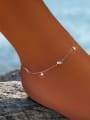 thumb 925 Sterling Silver Star Minimalist  Anklet 2