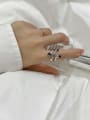 thumb 925 Sterling Silver Cubic Zirconia Geometric Trend Band Ring 1