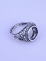 thumb 925 Sterling Silver Round Ring Setting Stone size: 11*11mm 2