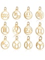 thumb Stainless steel Gold Plated Constellation Charm Height : 11 mm , Width: 16 mm 4