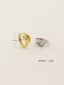 thumb 925 Sterling Silver Cubic Zirconia Snake Trend Huggie Earring 1