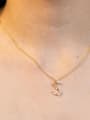 thumb 925 Sterling Silver Cubic Zirconia Letter Dainty Necklace 2