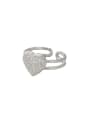 thumb 925 Sterling Silver Heart Vintage Band Ring 3
