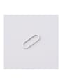 thumb Stainless steel egg-shaped buckle flat buckle earring accessories 0