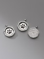 thumb 925 Silver Distressed Hollow Bear's Paw Medal Pendant 1
