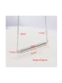 thumb Stainless steel Rectangle Minimalist Necklace 1