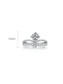 thumb 925 Sterling Silver High Carbon Diamond Crown Luxury Ring 2
