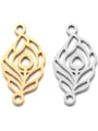 thumb Stainless steel Feather Charm Height : 9 mm , Width: 17 mm 0