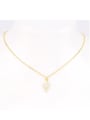 thumb 925 Sterling Silver Cubic Zirconia Triangle Minimalist Necklace 1
