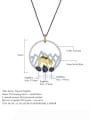 thumb 925 Sterling Silver Swiss Blue Topaz Animal Luxury Necklace 3