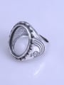 thumb 925 Sterling Silver Geometric Ring Setting Stone size: 15*20mm 1