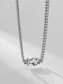 thumb 925 Sterling Silver Cubic Zirconia Geometric Vintage Necklace 2