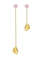 thumb 925 Sterling Silver romantic rose petals natural shell Artisan Threader Earring 0