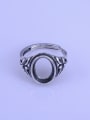 thumb 925 Sterling Silver Oval Ring Setting Stone size: 9*12mm 0