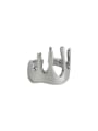 thumb 925 Sterling Silver Crown Minimalist Band Ring 3