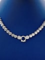 thumb 925 Sterling Silver Cubic Zirconia Geometric Trend Necklace 2