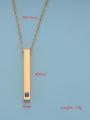 thumb Stainless steel Cubic Zirconia Geometric Trend Necklace 2