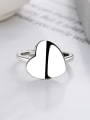 thumb 925 Sterling Silver Heart Trend Band Ring 3