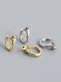 thumb 925 Sterling Silver Cubic Zirconia Snake Hip Hop Stud Earring 0