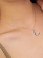 thumb 925 Sterling Silver Cubic Zirconia Moon Vintage Necklace 2