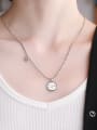 thumb 925 Sterling Silver Smiley Vintage Necklace 1