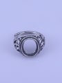 thumb 925 Sterling Silver Geometric Ring Setting Stone size: 9*11mm 0