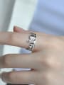 thumb 925 Sterling Silver Irregular Bell Tower Vintage Band Ring 1